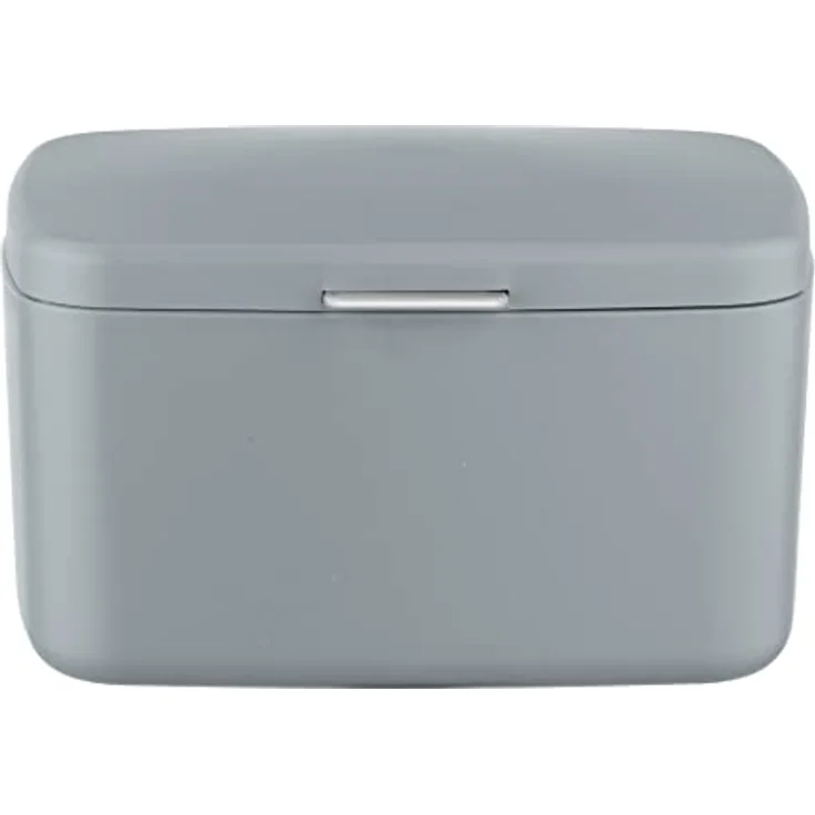 WENKO Badbox Barcelona, universell einsetzbare Box mit Deckel zur Aufbewahrung von Utensilien in Bad, Küche & Haushalt, aus bruchsicherem Spezialkunststoff, BPA-frei, 19,5 x 11 x 16 cm, Grau – Bild 2