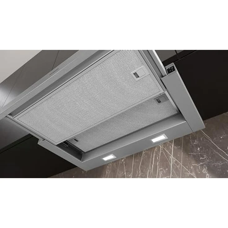 Siemens LI63LB526 Flachschirmhaube, silbermetallic, mit 2 Leistungsstufen und LED-Beleuchtung – Bild 4