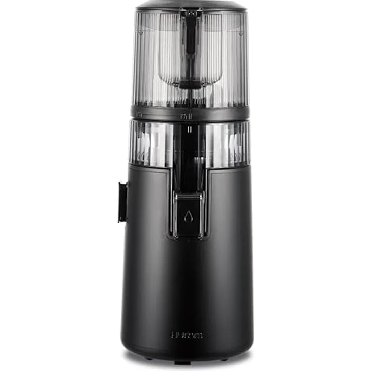 Hurom H70ST, Slow Juicer mit 1.8L Kapazität, automatischer Entsaftungsfunktion, BPA-frei, 150W, mattschwarz, 15 Jahre Garantie