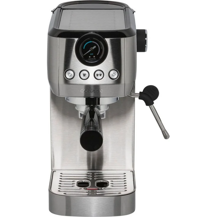 Cecotec Cafetera espresso Power Espresso 20 Steel Pro, Espressomaschine mit 20-bar-Druckpumpe, Edelstahl – Bild 1