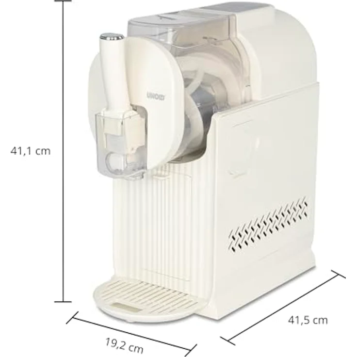 Unold Slush und Softeismaschine (Creme), 2-in-1 Eismaschine mit 5 Programmen und 2 L Behälter für Softeis und Slush – Bild 3