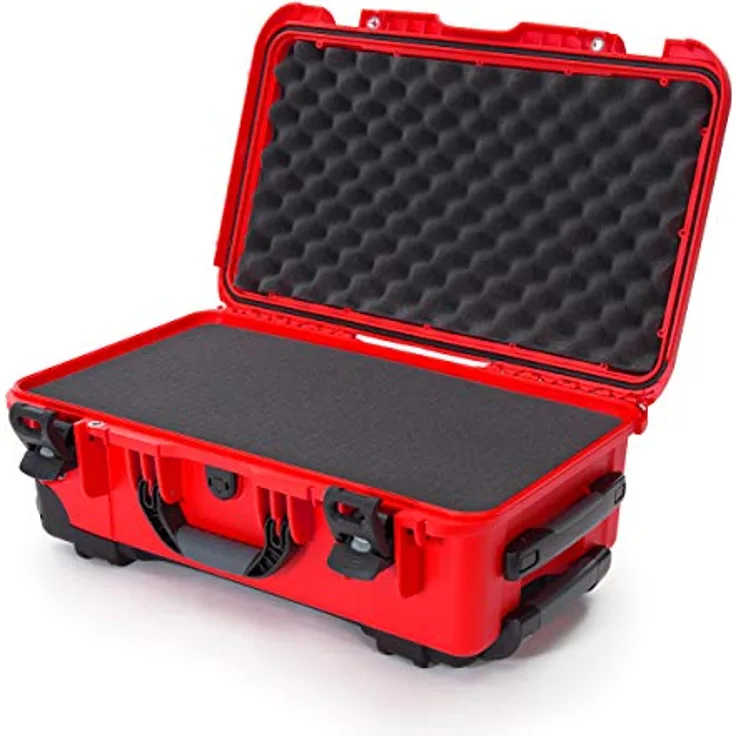 Nanuk 935 Wasserdichter Hartschalenkoffer Mit Rädern und Anpassbarer Schaum - Rot