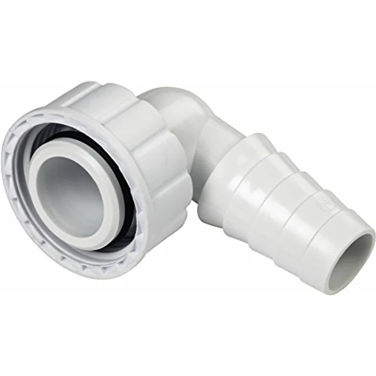 Xavax Geräteanschlusstülle (für Waschmaschinen und Geschirrspülmaschinen, 90 Grad, für Wandeinbau-Siphons ohne Reinigungsöffnung, 20-23 mm Schlauchanschluss) – Bild 2