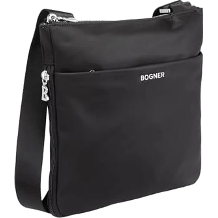 Bogner Klosters Serena Shoulderbag LVZ, Handtasche mit Metallreißverschluss, Schwarz – Bild 2