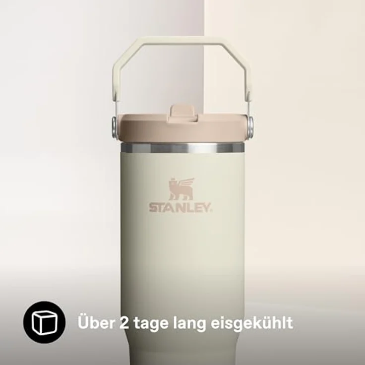 STANLEY 1913 Flip Straw Tumbler, 0.89L Thermosflasche mit Strohhalm, hält 12+ Stunden kalt, spülmaschinenfest, BPA-frei, Cream – Bild 4