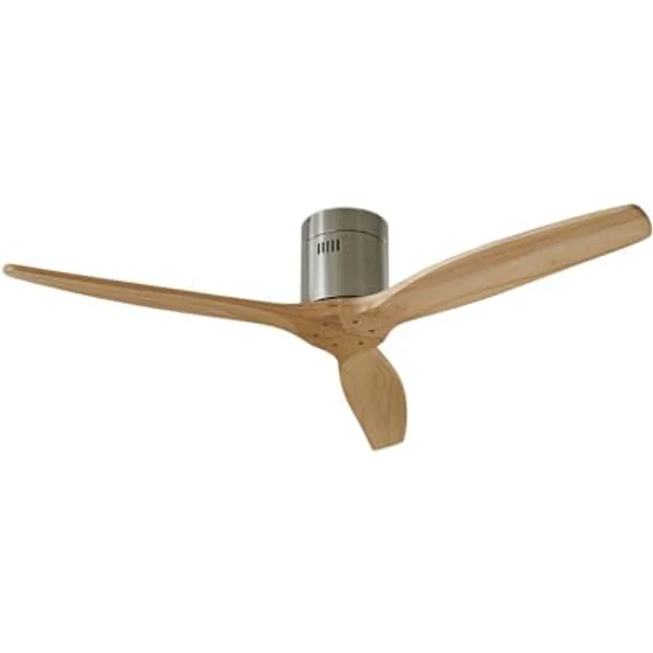 Lucande Vindur, Deckenventilator mit Holzflügeln, 40 W, inkl. Fernbedienung, für Räume 10-15 m² – Bild 1