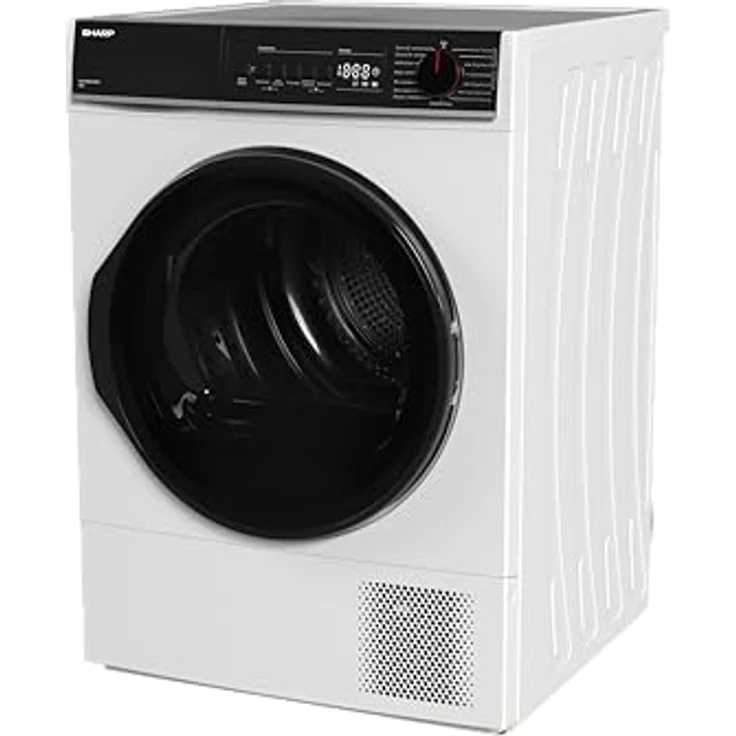 Sharp KD-PRO8S7GWC-DE Wäschetrockner, 8 kg, Energieeffizienzklasse C, WiFi, 15 Trockenprogramme inkl. 20-Minuten-Schnelltrockenprogramm, Weiß – Bild 5