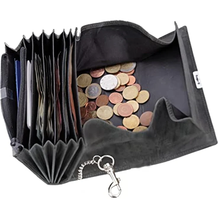 Alassio Gürteltasche Leder 10 cm für Kellnerbörsen, grau, 100% Leder, 15 cm x 4 cm x 22 cm – Bild 3