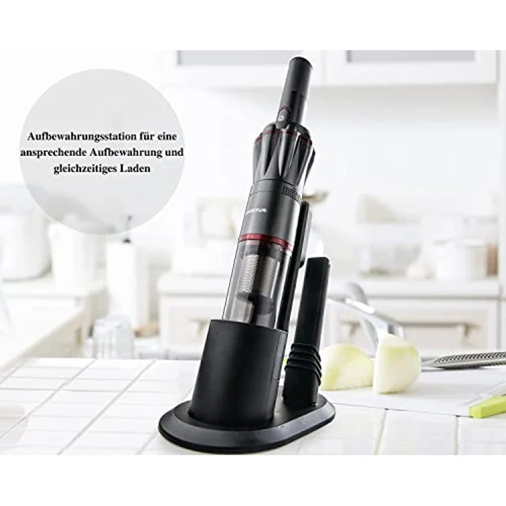 Genius Handstaubsauger Invictus One 1.0, 12-TLG grau - Beutellos & kabellos mit 11000PA - Preisvergleich – Bild 4