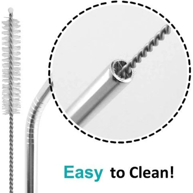Lares 6018 Tortenring mit Klemmhebel, Durchmesser, Ø 17-30cm Höhe 20 cm + 4er Set EKM Living Edelstahl Strohhalme – Bild 6