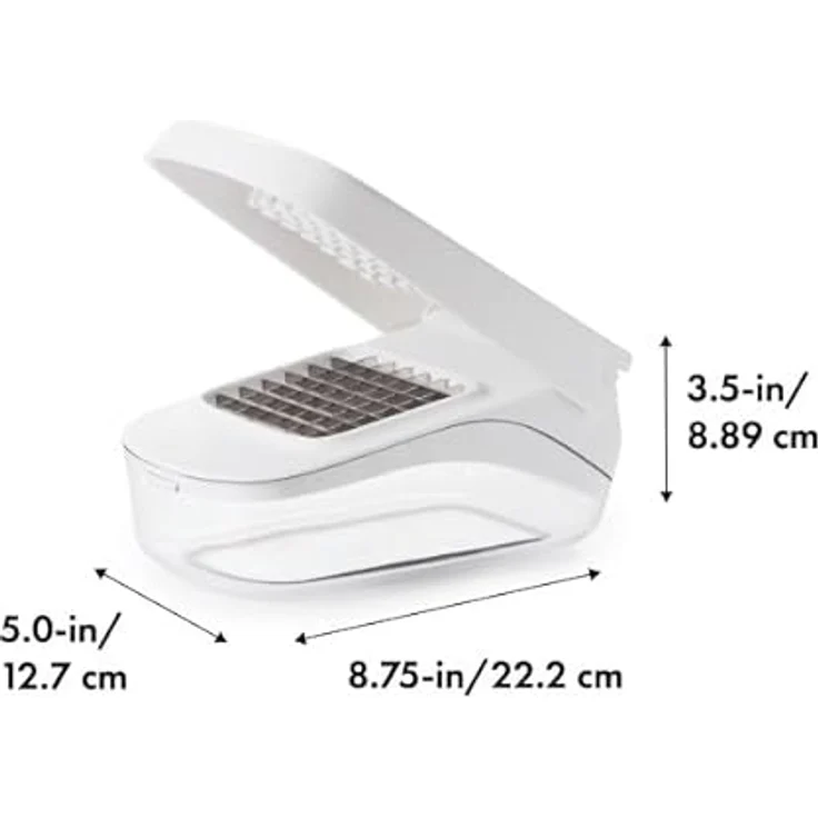 OXO Good Grips Gemüsehacker, Edelstahl, weiß, transparent – Bild 5