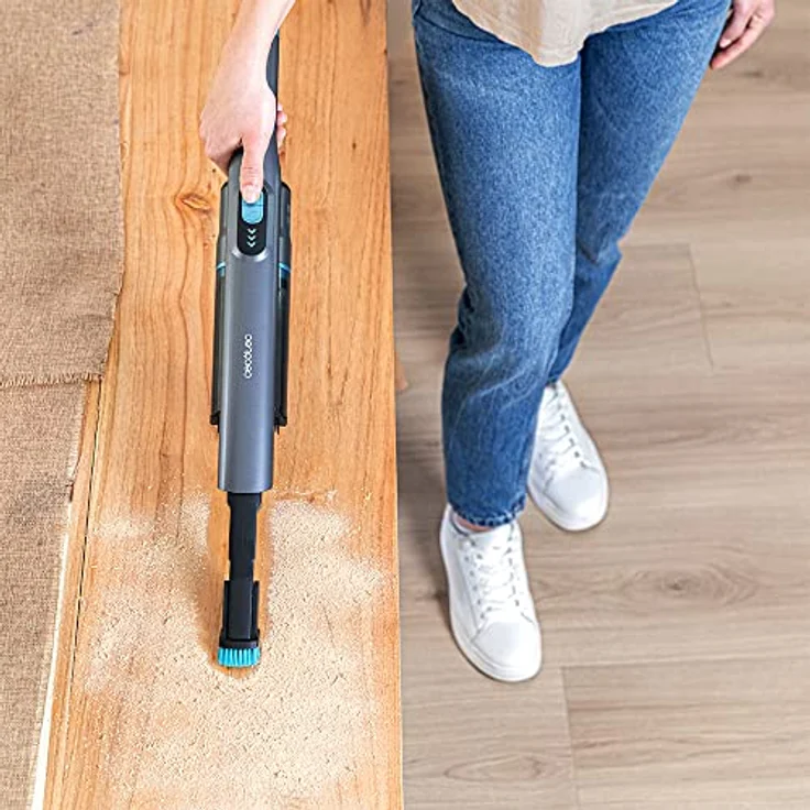 Cecotec Handstaubsauger Conga Rockstar Micro + Turbo. 210 W, digital, 20 kPa, Autonomie bis zu 40 min, 2 Modi, Zubehör: 2in1, Polsterung, Motorisierung von Polstern und Matratzen – Bild 3