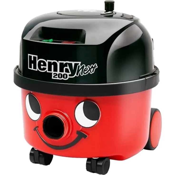 Numatic Staubsauger Henry Next 200 - Rot 620 W - 9L - Leiser Betrieb - HEPA-Filter - Grosse Reichweite