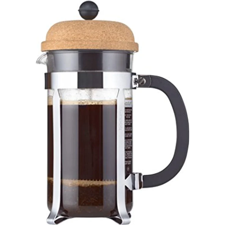 Bodum Chambord Kaffeebereiter 8 Tassen, Glas, Transparent-kork, 10.6 cm – Bild 2