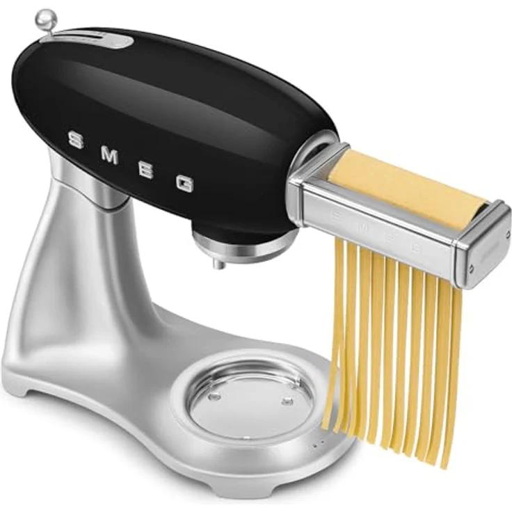 Smeg SMF04BLEU, Küchenmaschine 800 Watt mit 4,8 L Edelstahlschüssel, schwarz, Retro-Design – Bild 4
