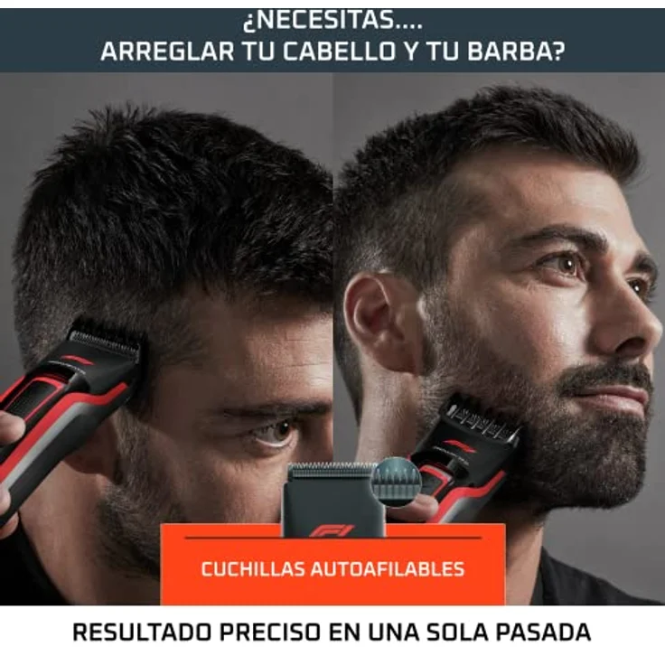 Rowenta TN524M Schneidegerät F1 Advancer JP21, Schwarz-Rot – Bild 5