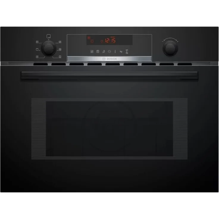 Bosch CMA583MB0, Kombi-Mikrowelle mit 44l Hohlraumvolumen, 3350W, Edelstahl, 15 Automatikprogramme, schwarz