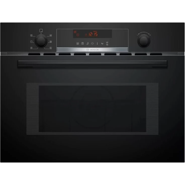 Bosch CMA583MB0, Kombi-Mikrowelle mit 44l Hohlraumvolumen, 3350W, Edelstahl, 15 Automatikprogramme, schwarz