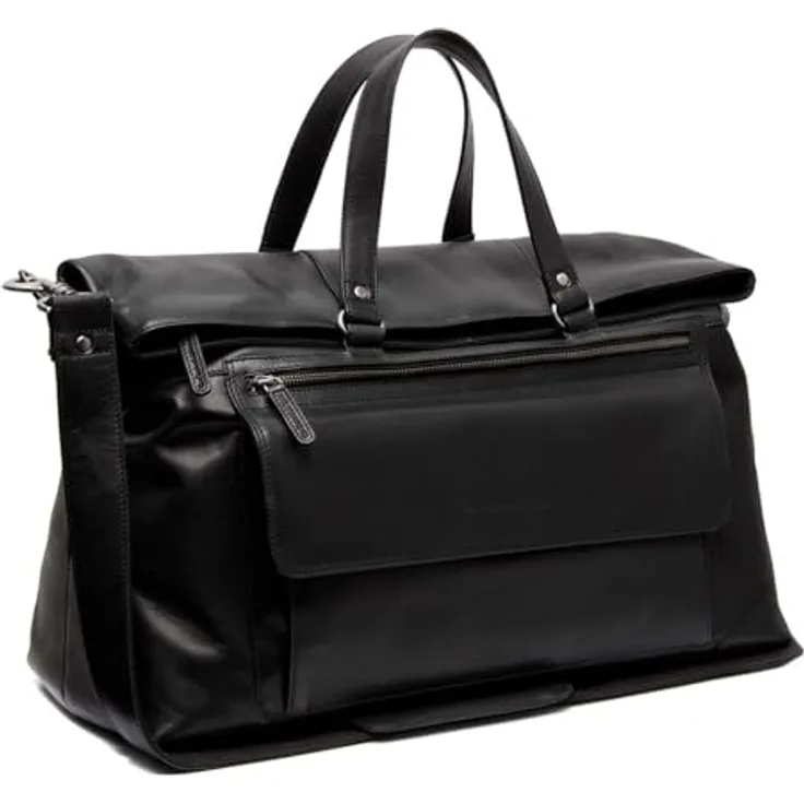 The Chesterfield Brand Lazio Weekender Reisetasche aus 100% Leder, 50 cm, schwarz