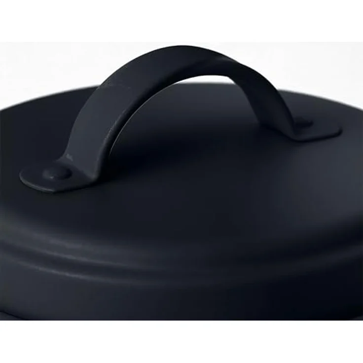 relaxdays Vorratsdose Kartoffel Aufbewahrungsbox 3er Set, Stahl, schwarz – optimale Lagerung für Kartoffeln, Zwiebeln und Knoblauch mit Belüftungslöchern und dekorativem Design – Bild 5