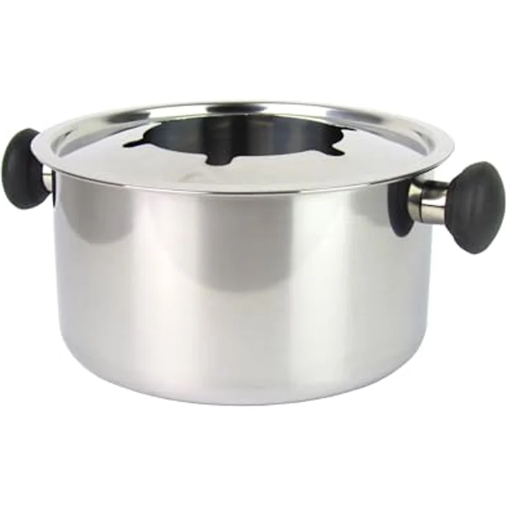 Haushalt International Fondue-Set 10-teilig bzw. 22-teilig aus Edelstahl für 6 Personen, stufenlose Hitzeeinstellung, farbige Gabeln – Bild 6