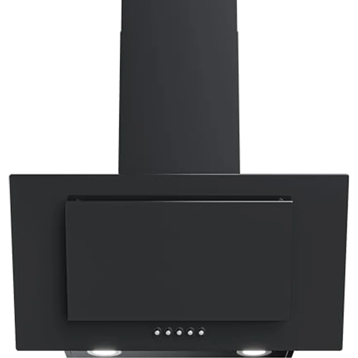 HEINRICHS Dunstabzugshaube, 60cm Abluft/Umluft-Dunstabzugshaube, 300m³/h Saugkraft, LED Beleuchtung, Schwarz – Bild 1