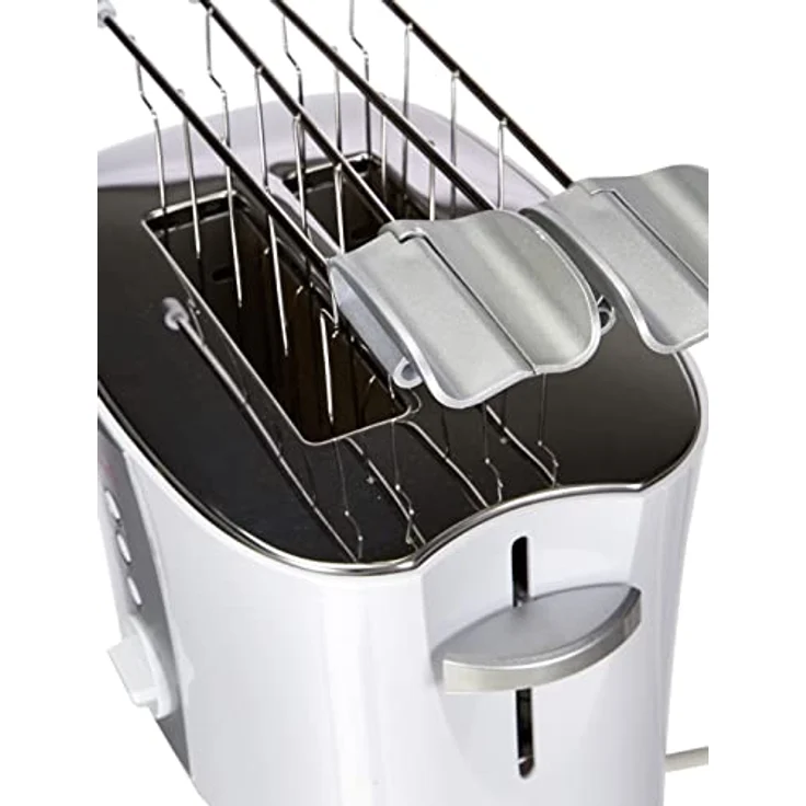 Melchioni Family 118310008 Tosto 2-Schlitz-Toaster, mit Doppel Zange, weiß – Bild 6