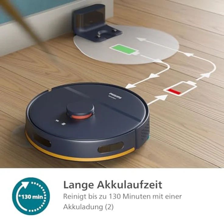 Philips Roboter-Staubsauger, 2700Pa Saugleistung, Schwarz (XU2000/10) – Bild 8