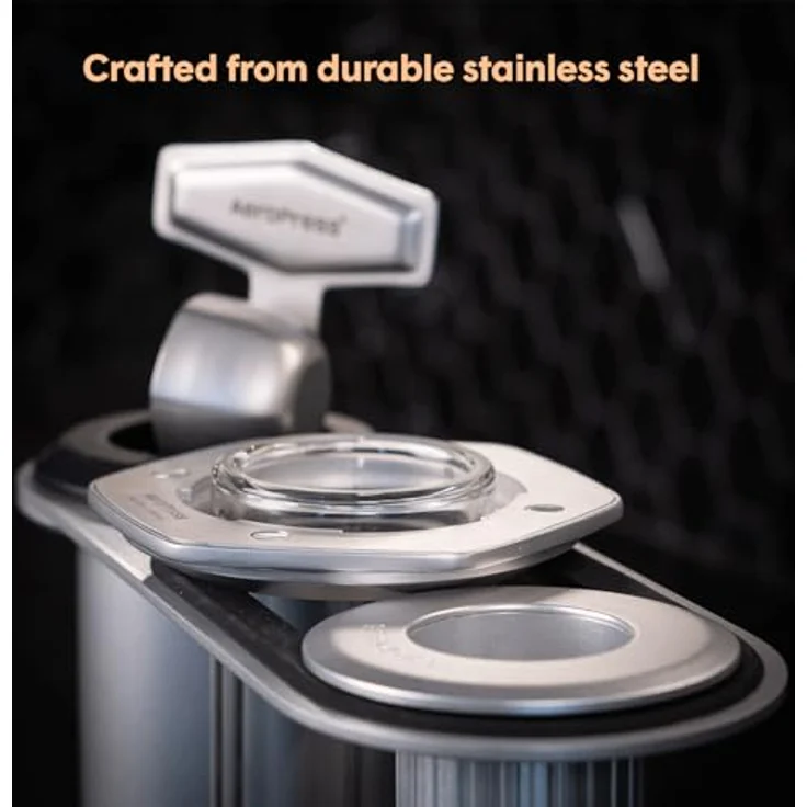 AeroPress Edelstahl-Organizerständer, kompakter Caddy mit Ablagefach für Filter, passend für Premium-, Clear- und Original-Kaffeemaschinen – Bild 5