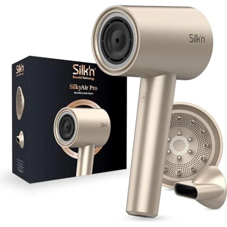 Silk'n HDB1PE1001 SilkyAir Pro Haartrockner, 1600 Watt, mit bürstenlosem Motor für Schnelles Trocknen und geschmeidiges Haar, Premium-Wasser-Ionen-Technologie, rose-gold – Bild 2