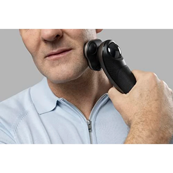 Remington Elektrischer Rasierer Herren X9 [Nass-&Trocken-Rassierapparat] 360°PivotBall Drehgelenk (flexible Scherköpfe,Detailtrimmer,PowerSense,Akkubetrieb,USB Ladefunktion) Rotationsrasierer XR1790 – Bild 5