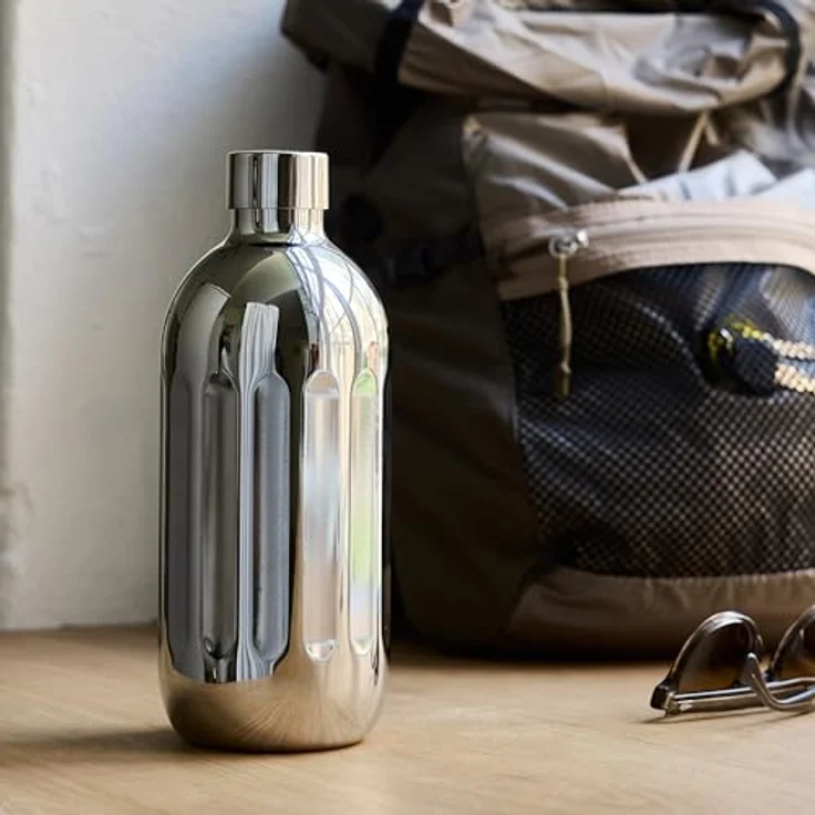 aarke To-Go-Flasche, Edelstahl Trinkflasche 800ml, Doppelwandig & vakuumisoliert, auslaufsicher, spülmaschinenfest, kompatibel mit Carbonator Pro – Bild 2