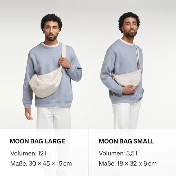 Got Bag Umhängetasche, Moon Bag S - Wasserabweisend, recyceltes Polyester, creme – Bild 6