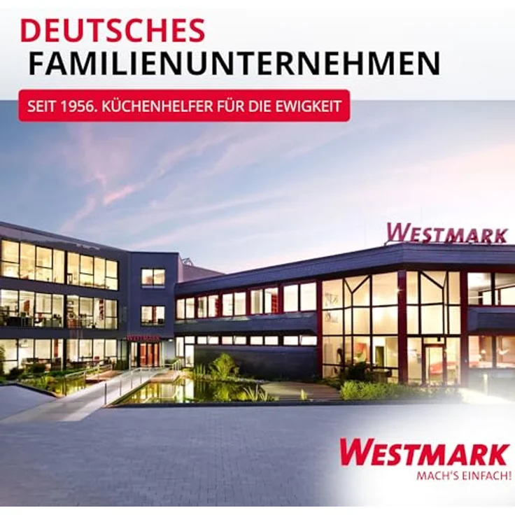 Westmark Glas-Frischhaltedose 650 ml, rund, luftdicht, BPA-frei, mit rotem Dichtungsring, spülmaschinenfest – Bild 11