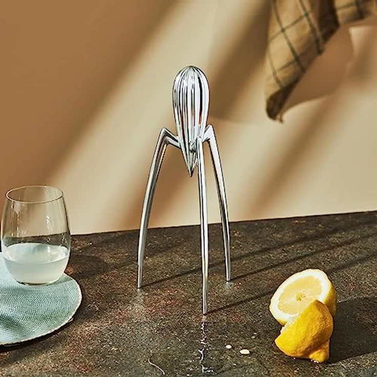 Alessi JUICY SALIF Zitronenpresse aus Gußaluminium, glänzend, silber – Bild 5