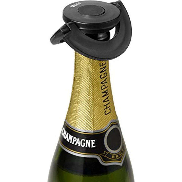 Adhoc Champagner-Stöpsel GUSTO, Schwarz – Bild 2