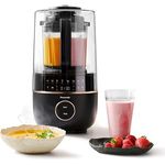 Panasonic MX-HG4401KXE Standmixer & Suppenbereiter, 2 l, 800 W, leiser Mixer mit 9 Automatikprogrammen, 10 Geschwindigkeitsstufen, Timer, Warmhaltefunktion, automatische Reinigung, schwarz & roségold