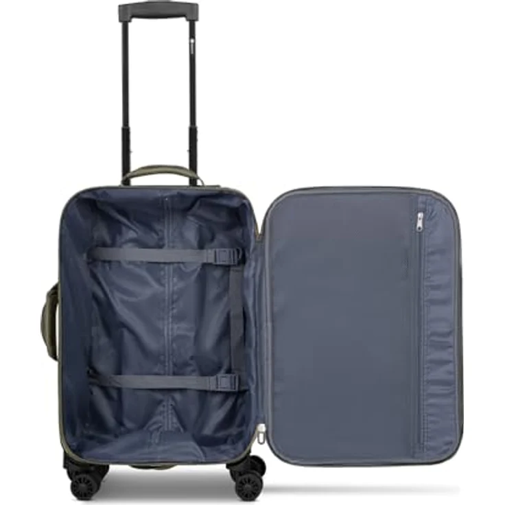 CHECK.IN Kabinen-Koffer Sevilla 2.0, kleiner Cabin-Trolley 35 x 22 x 55 cm, 38 Liter Volumen, strapazierfähiges Polyester, Teleskopgriff & Doppelrolle – Bild 5