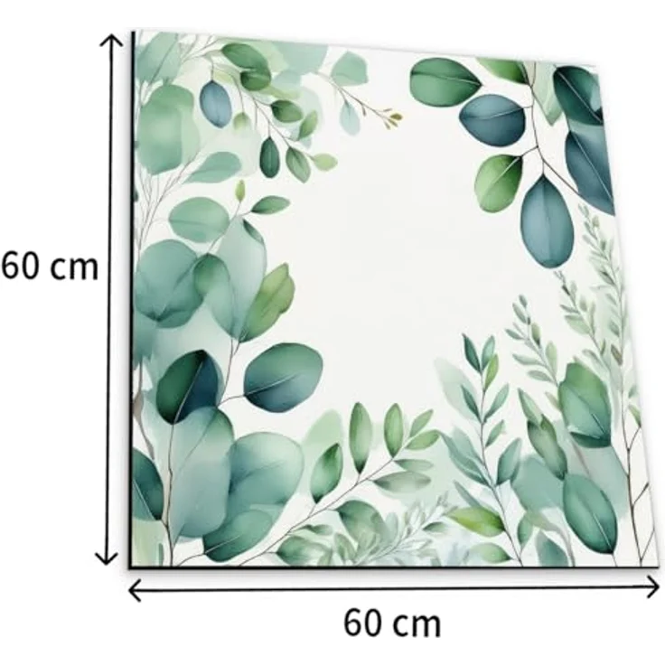 matches21 HOME & HOBBY Tabletop rutschfeste Waschmaschinenauflage Blätter, 60 x 60 cm, zuschneidbare Gummi-Matte für Waschmaschine und Trockner, pflegeleicht und vielseitig – Bild 2