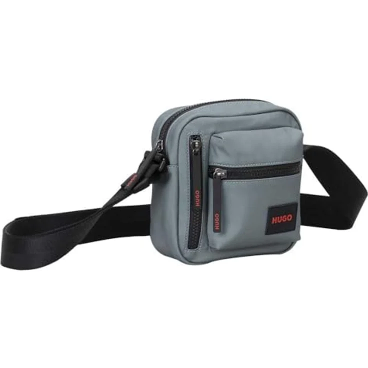 Hugo Ethon 2.0 Mini Bag, Umhängetasche aus 100% Polyester, grün, 16 cm x 6 cm x 16.5 cm – Bild 1