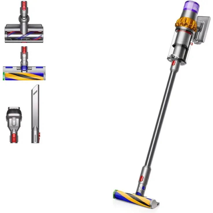 dyson V15 Detect Absolute Stielsauger nickel satin gelb/glanz nickel (2023)