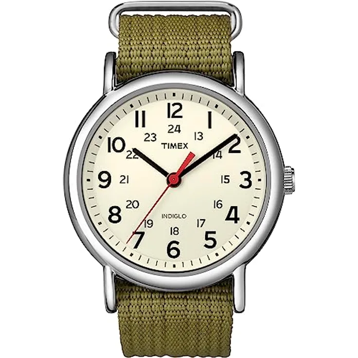 Timex T2N651 Herren Armbanduhr, vielseitiges Design mit 24-Stunden militärischer Zeitanzeige und INDIGLO Nachtlicht