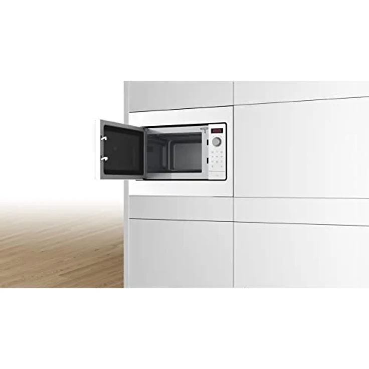 Bosch BFL523MW3 Mikrowelle, Einbaugerät, 800 Watt, 20 Liter Garraum, weiß – Bild 3