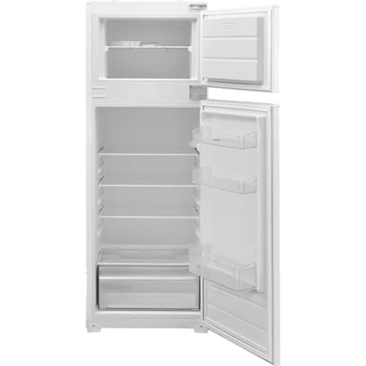 Respekta Einbau Kühl-/Gefrierkombination in Weiß 144,5 x 54 cm 210 L Nutzinhalt mit wechselbarem Türanschlag und automatischem Abtauverfahren im Kühlteil GKE144-10