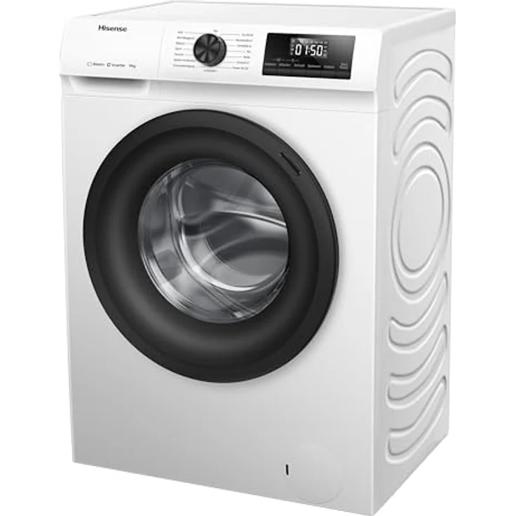 Hisense WF-1-Q-9041-BW, 9 kg Waschmaschine mit Energieeffizienzklasse A, Dampfwäsche und 15-Minuten-Programm, weiß – Bild 4