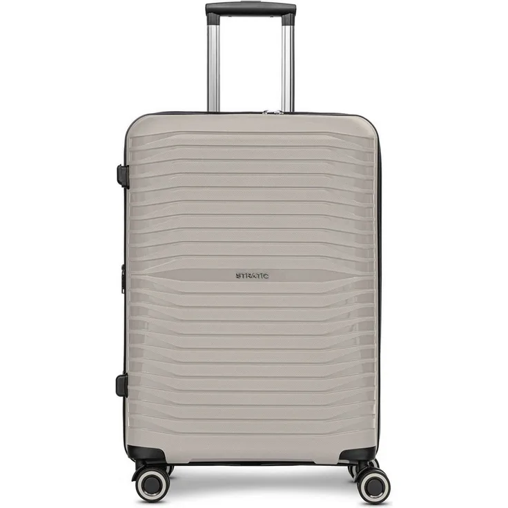 Stratic Hartschalen-Trolley Shine, 4 Rollen, Polypropylen