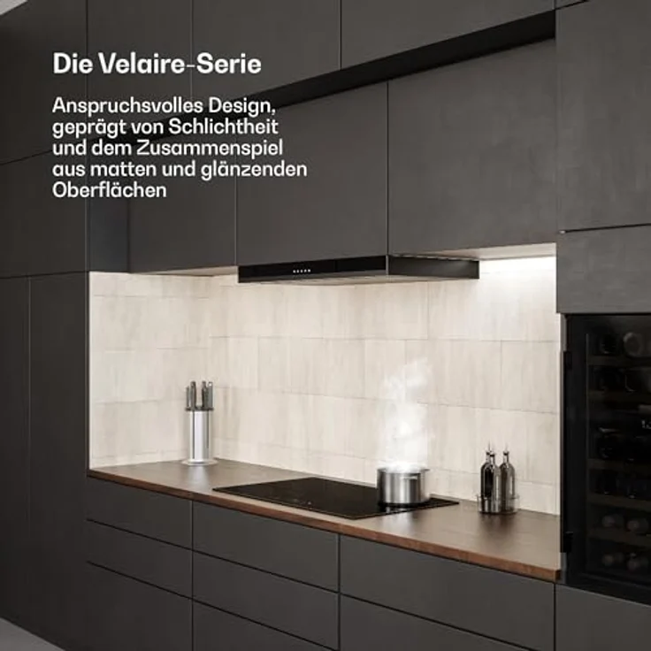 Klarstein Velaire Induktionskochfeld 90cm, 5 Zonen, 7200W Boost, Touch-Slider, Timer, Kindersicherung, Restwärmeanzeige, Flexzonen, Glas – Bild 2