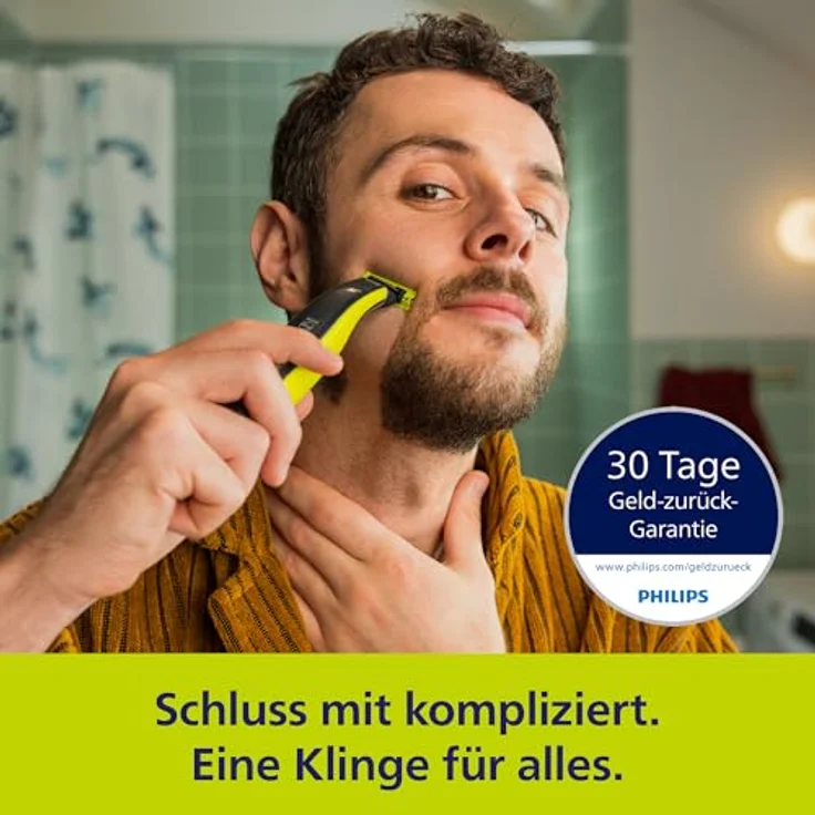 Philips Elektrorasierer mit Technische Daten WEEE-Reg.-Nr. DE , 95680526, in Grün/Schwarz – Bild 4