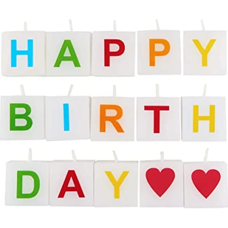 BUTLERS LOVE LETTERS Kerze Happy Birthday 15 tlg.