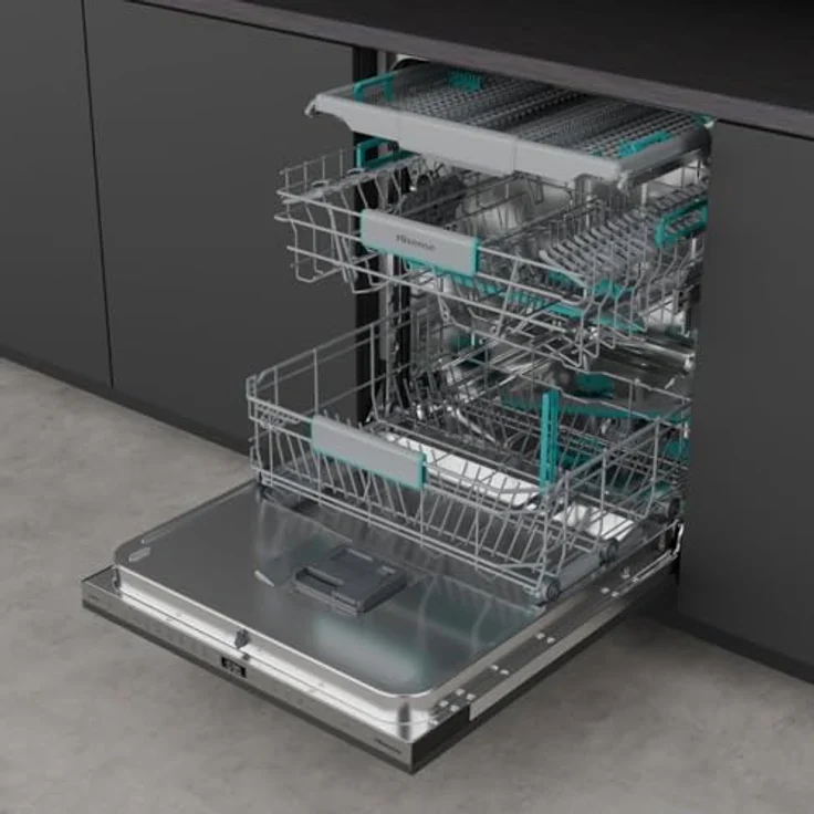 Hisense Hi6 Vollintegrierbarer Geschirrspüler, 60 cm, für 16 Maßgedecke, A-10% Energieeffizienz, Auto Dry, Edelstahl – Bild 7